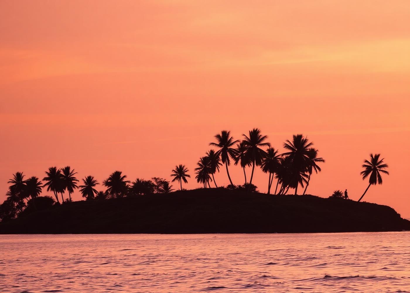 Закат на Coconut Tree Hill